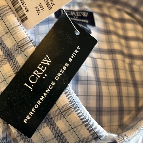 J CREW XXL LONG SLEEVE DRESS SHIRT SLIM CUT PERFORMANCE QUICK DRY MOISTURE WICK - Picture 3 of 8